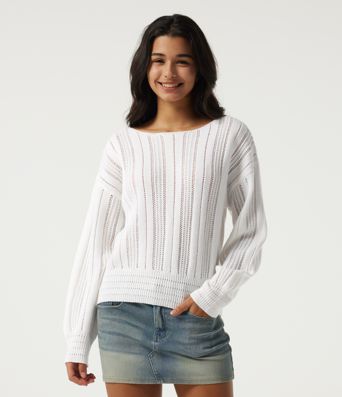 Round Neck Long Sleeve Casual Sweater