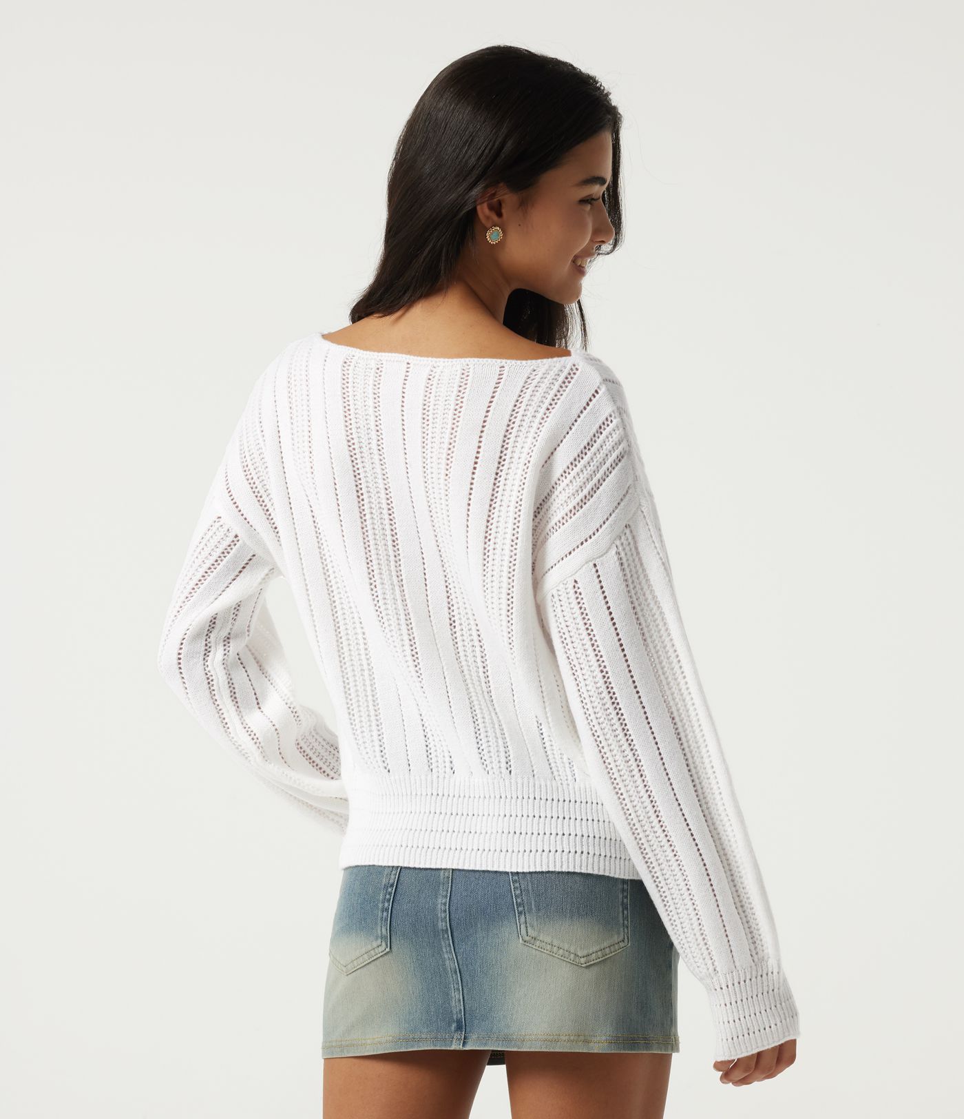 Round Neck Long Sleeve Casual Sweater