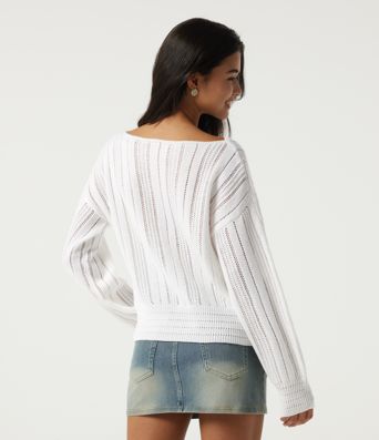 Round Neck Long Sleeve Casual Sweater