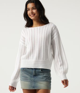 Round Neck Long Sleeve Casual Sweater