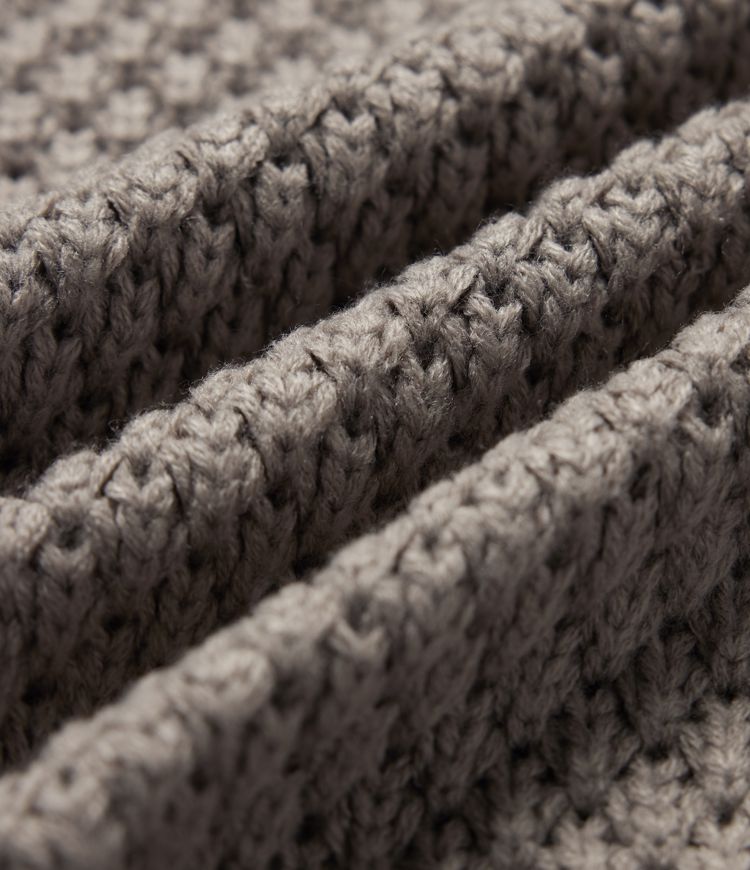 Round Neck Dropped Shoulder Long Sleeve Work Sweater Round Neck Dropped Shoulder Long Sleeve Work Sweater