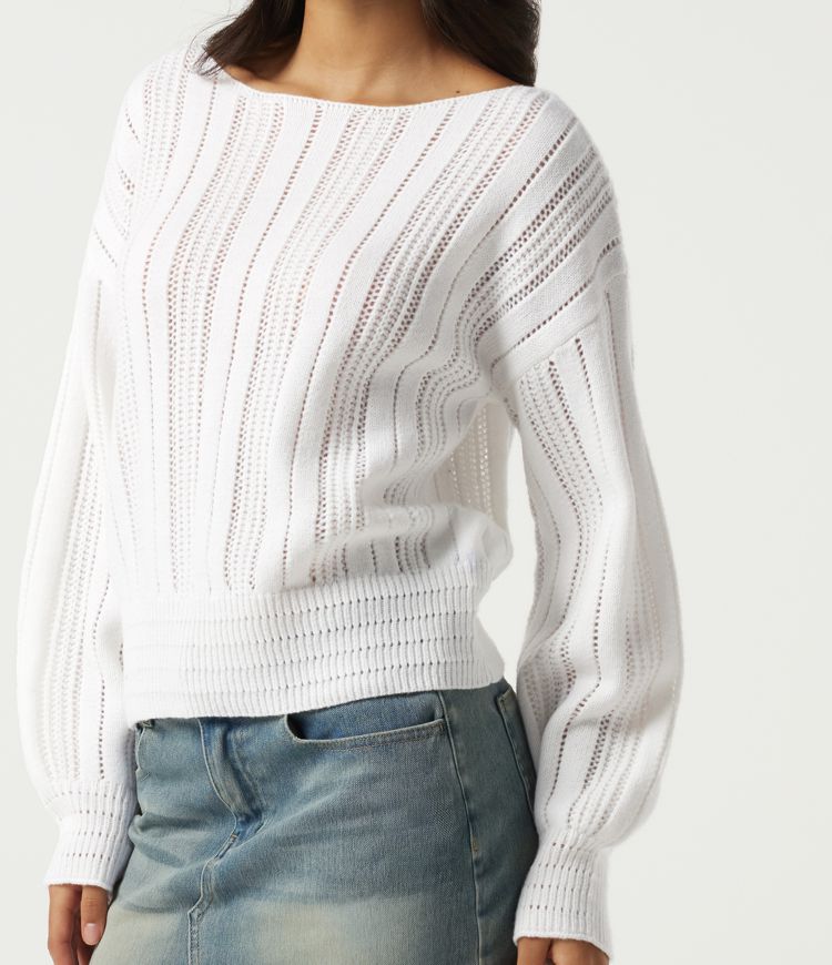 Round Neck Long Sleeve Casual Sweater