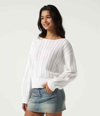 Round Neck Long Sleeve Casual Sweater