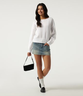 Round Neck Long Sleeve Casual Sweater