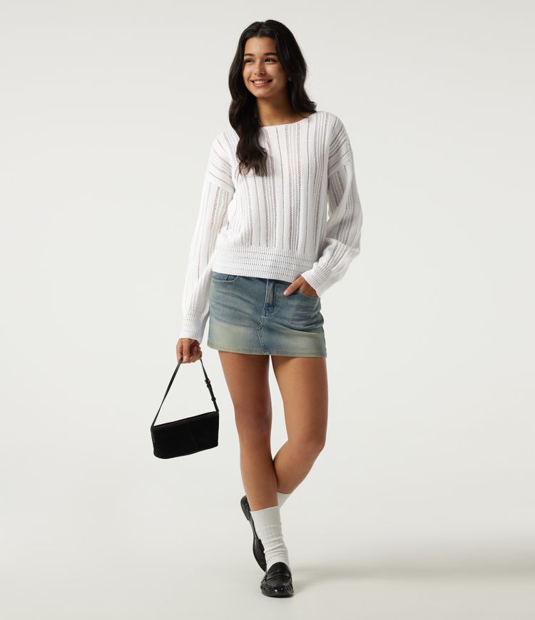 Round Neck Long Sleeve Casual Sweater