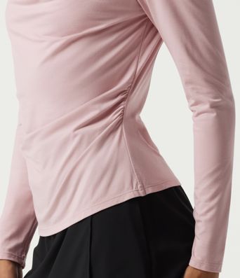 Cowl Neck Long Sleeve Ruched Casual T-Shirt Cowl Neck Long Sleeve Ruched Casual T-Shirt