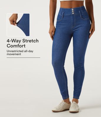 Halara Flex™ High Waisted Skinny Casual Jeans with Pockets
