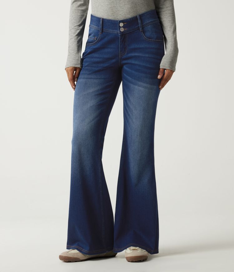 Jean flare Halara Flex™ à taille mi-haute avec poches Jean flare Halara Flex™ à taille mi-haute avec poches