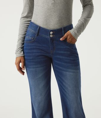 Jean flare Halara Flex™ à taille mi-haute avec poches Jean flare Halara Flex™ à taille mi-haute avec poches