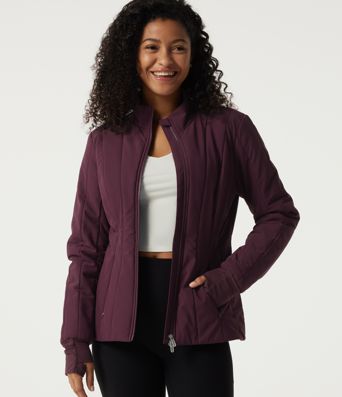 PuffFlex Wrinkle Recovery Mock Neck Slim Casual Padded Jacket with Pockets PuffFlex Wrinkle Recovery Mock Neck Slim Casual Padded Jacket with Pockets