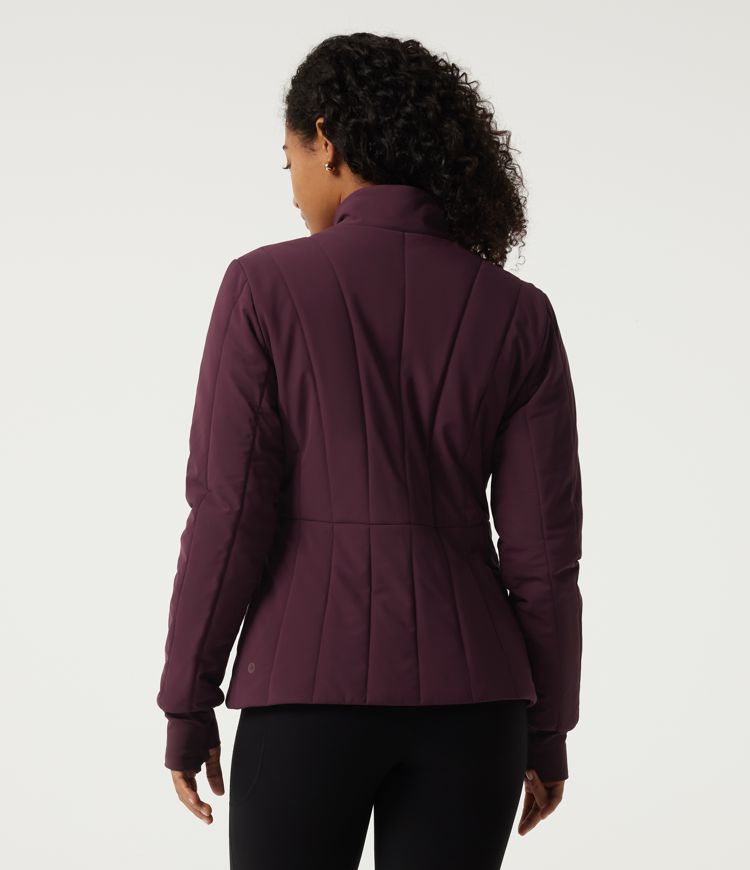 PuffFlex Wrinkle Recovery Mock Neck Slim Casual Padded Jacket with Pockets PuffFlex Wrinkle Recovery Mock Neck Slim Casual Padded Jacket with Pockets