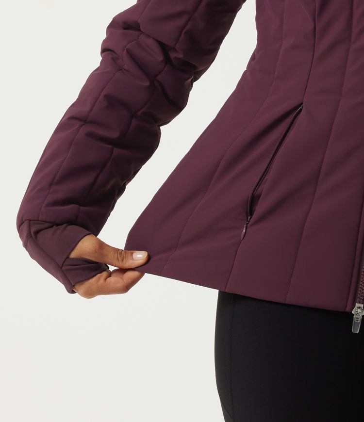 PuffFlex Wrinkle Recovery Mock Neck Slim Casual Padded Jacket with Pockets PuffFlex Wrinkle Recovery Mock Neck Slim Casual Padded Jacket with Pockets