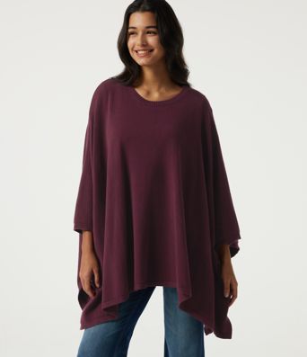 Round Neck Batwing Sleeve Casual Sweater