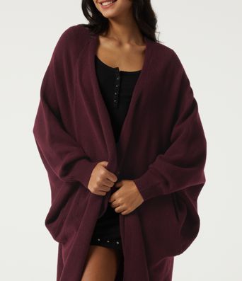 Raglan Long Sleeve Casual Cardigan with Pockets