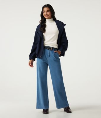 High Neck Long Sleeve Work Sweater High Neck Long Sleeve Work Sweater