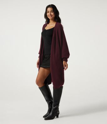 Raglan Long Sleeve Casual Cardigan with Pockets