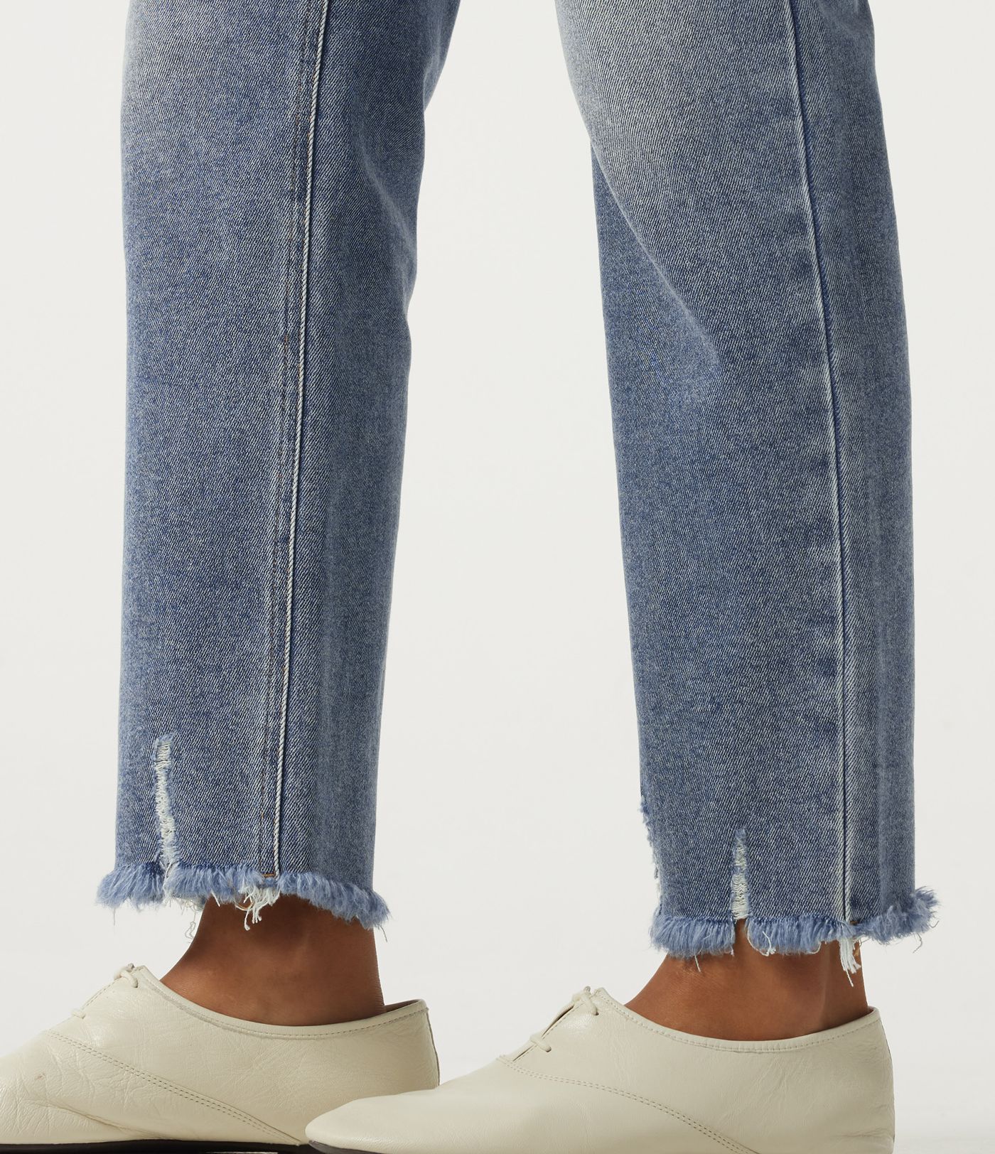 High Waisted Straight Leg Casual Cotton Jeans with Pockets High Waisted Straight Leg Casual Cotton Jeans with Pockets