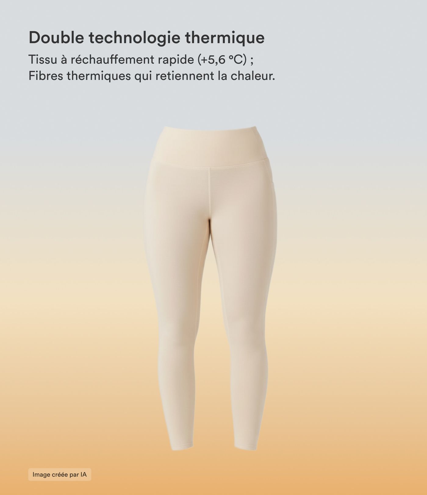 Legging chauffant taille haute Halara HeatCore avec poches