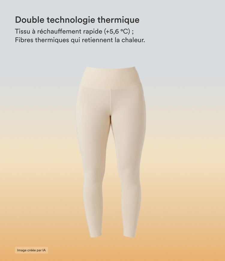 Legging chauffant taille haute Halara HeatCore avec poches