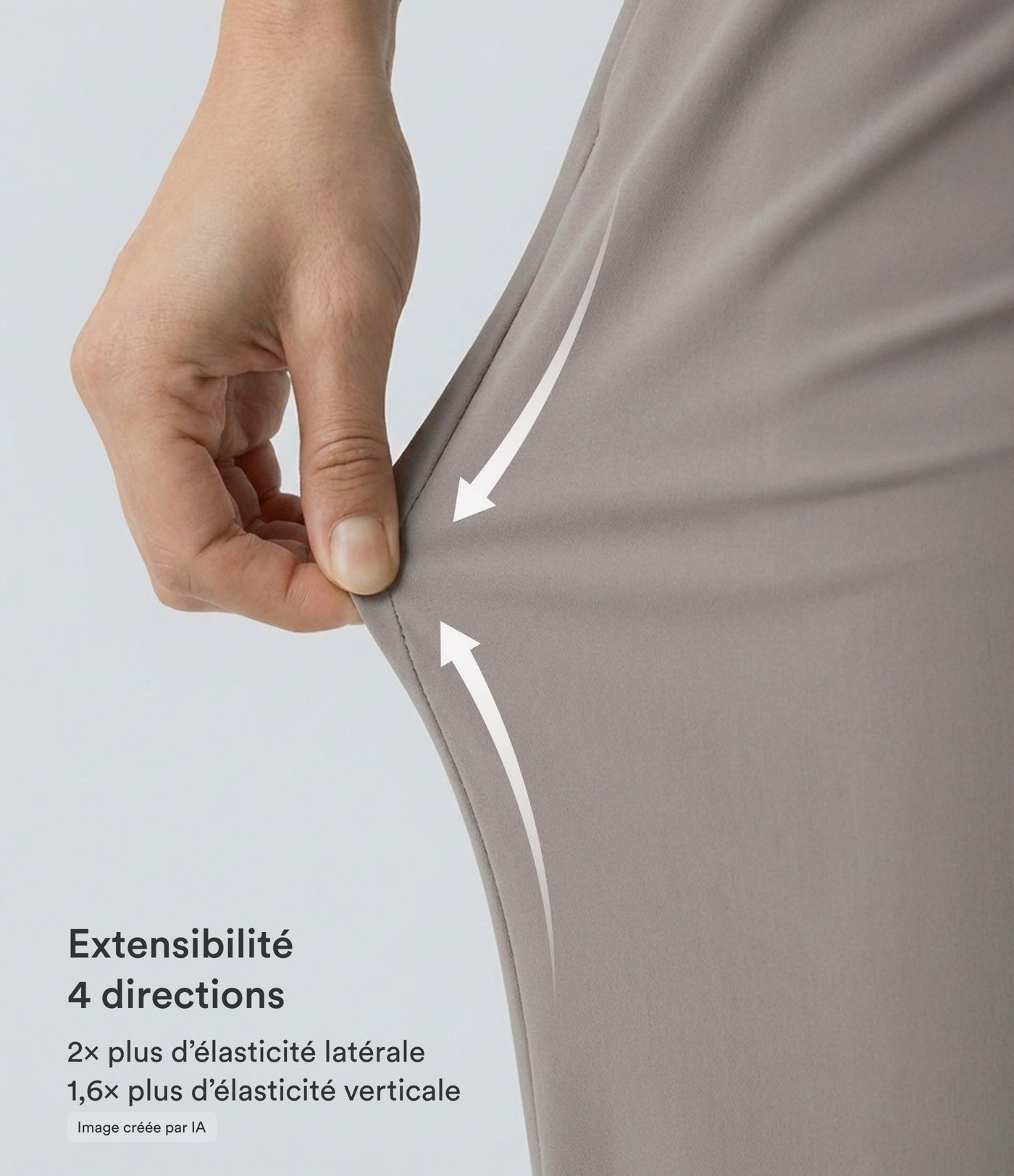 Halara Flex™ Pantalon Tailleur Évasé à Taille Haute Sculptant la Silhouette avec Poches Latérales Micro Waffle