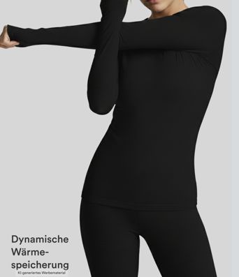 Wärmendes Arbeits-T-Shirt mit Rundhalsausschnitt und langen Ärmeln