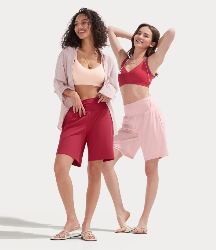 SoftlyZero™ Airy Super High Waisted 2-in-1 InstantCool Yoga Shorts 9" with Pockets SoftlyZero™ Airy Super High Waisted 2-in-1 InstantCool Yoga Shorts 9" with Pockets