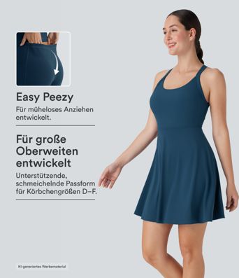 Ausgestelltes Tanzkleid - extralang, Easy-Peezy-Edition, E-G Cups