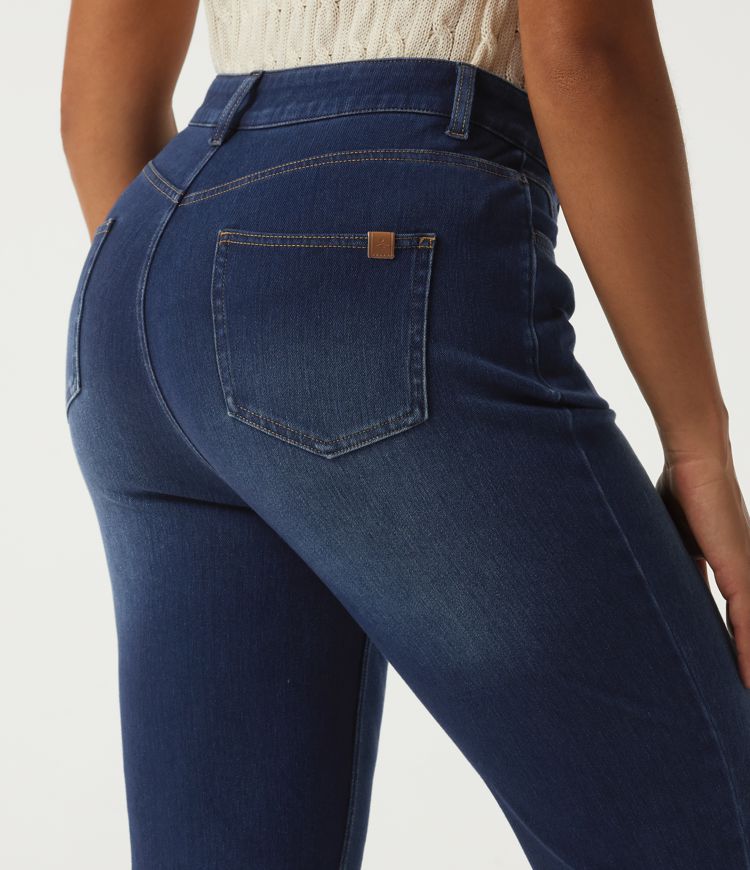 Halara Flex™ jean décontracté à taille haute, coupe droite, avec poches