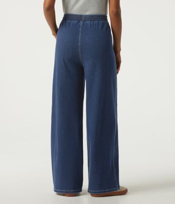 Halara Flex™ High Waisted Drawstring Wide Leg Casual Jeans with Pockets