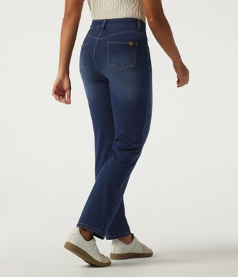 Halara Flex™ jean décontracté à taille haute, coupe droite, avec poches