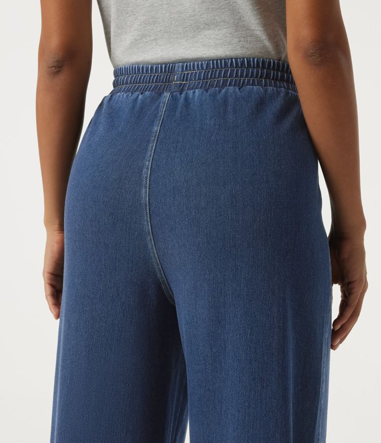Halara Flex™ High Waisted Drawstring Wide Leg Casual Jeans with Pockets