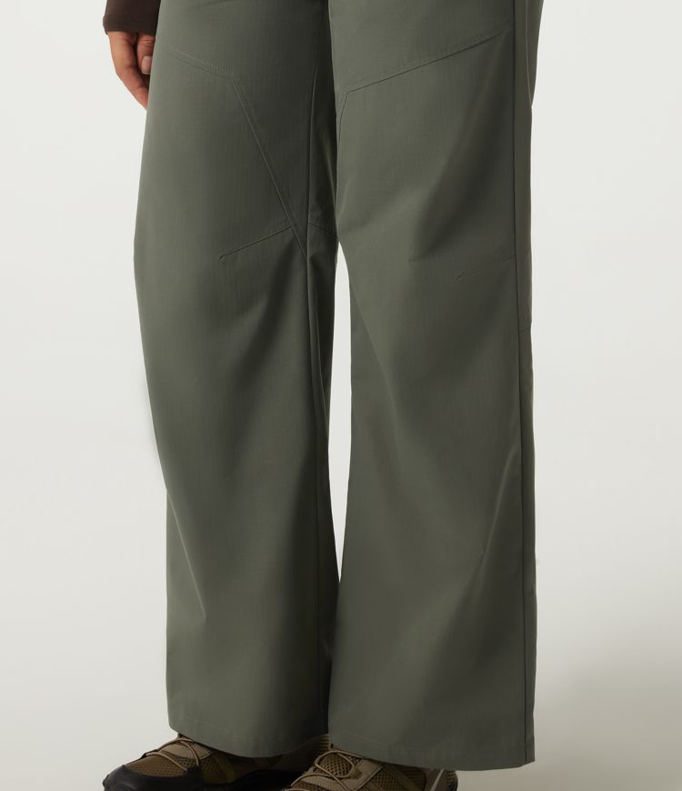 High Waisted Wide Leg Hiking Pants with Pockets High Waisted Wide Leg Hiking Pants with Pockets