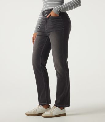 Halara Flex™ High Waisted Straight Leg Casual Jeans with Pockets Halara Flex™ High Waisted Straight Leg Casual Jeans with Pockets