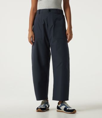 High Waisted Barrel Leg Hiking Pants with Pockets