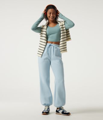 Mid Rise Drawstring Fleece Casual Cotton Joggers with Pockets