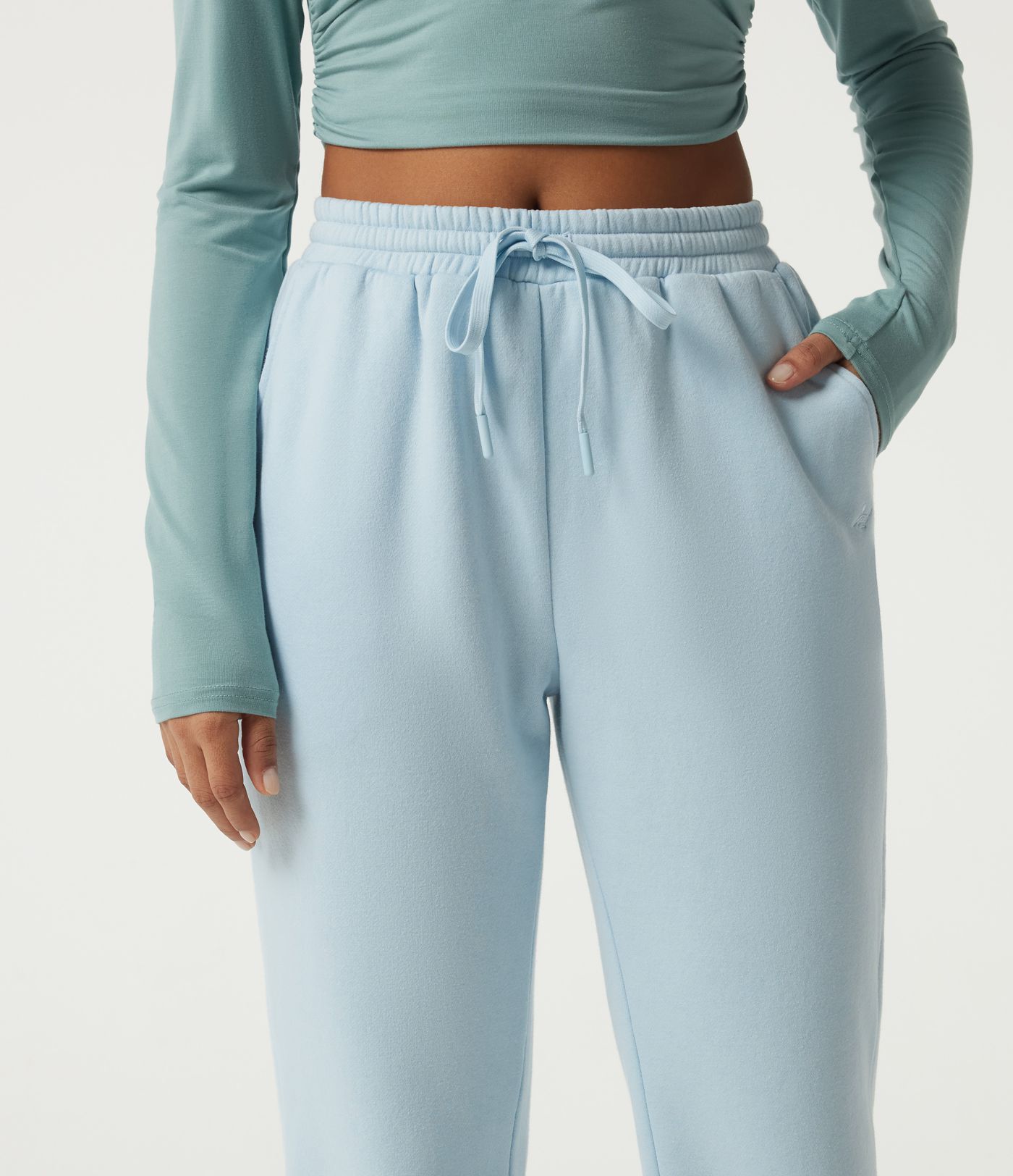 Mid Rise Drawstring Fleece Casual Cotton Joggers with Pockets