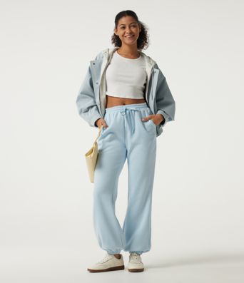 Mid Rise Drawstring Fleece Casual Cotton Joggers with Pockets