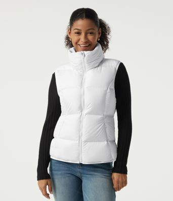 High Neck Quilted Puffer Casual Down Vest with Pockets