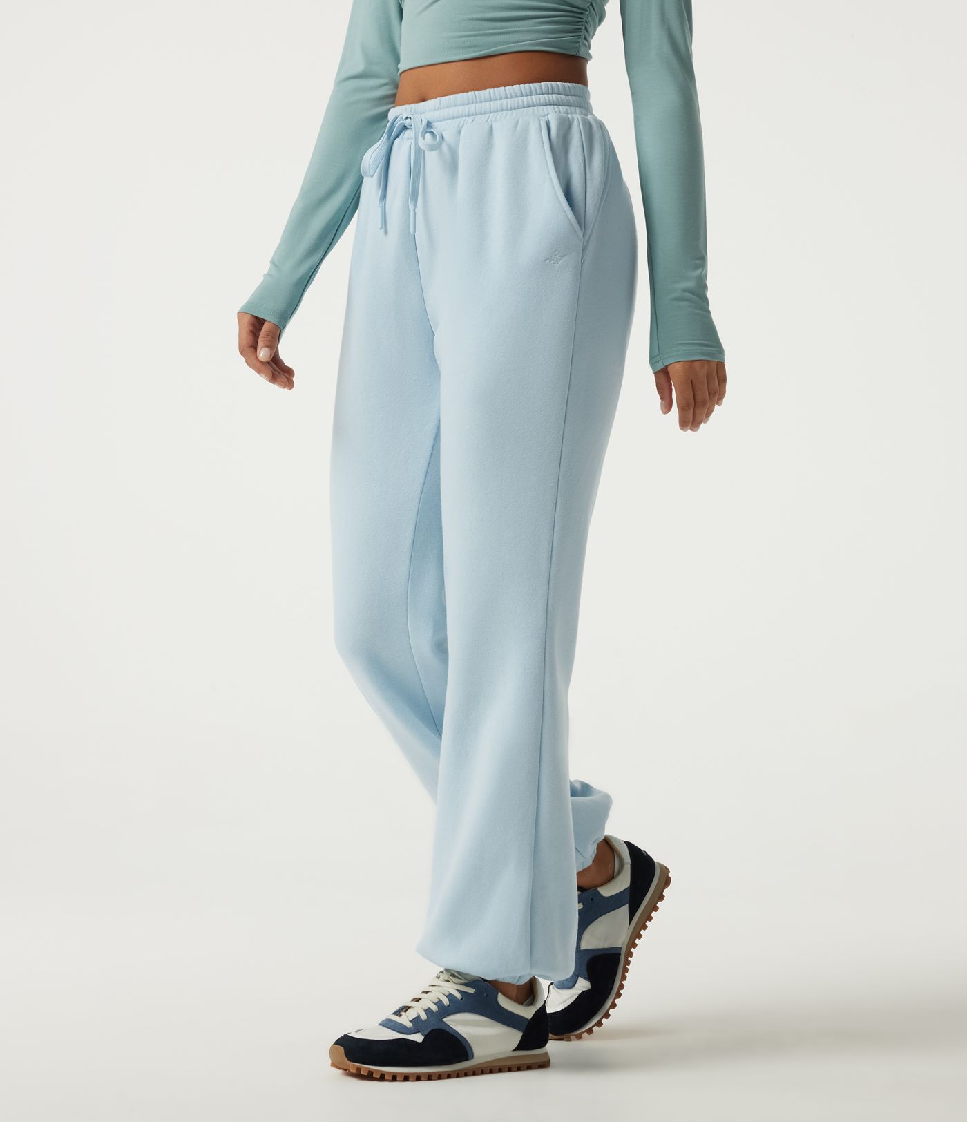 Mid Rise Drawstring Fleece Casual Cotton Joggers with Pockets