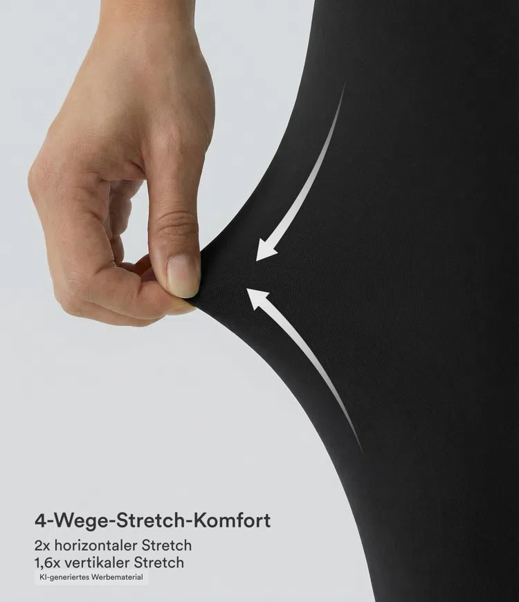 Negro DayStretch leggings de yoga de talle alto, cruzados y de pierna acampanada / 2