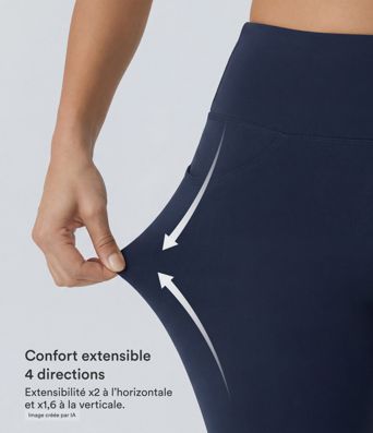 Legging yoga évasé taille haute DayStretch avec poches Legging yoga évasé taille haute DayStretch avec poches