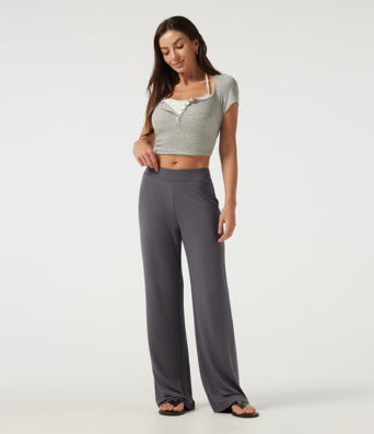 Low Rise Straight Leg Casual Pants Low Rise Straight Leg Casual Pants