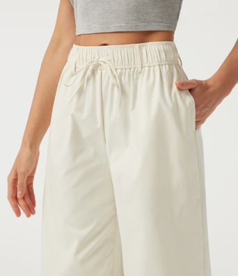 Water Repellent Wear-Resistant Low Rise Drawstring Casual Joggers with Pockets