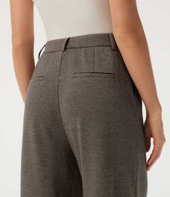 Halara Flex™ High Waisted Wide Leg Houndstooth Work Pants with Pockets