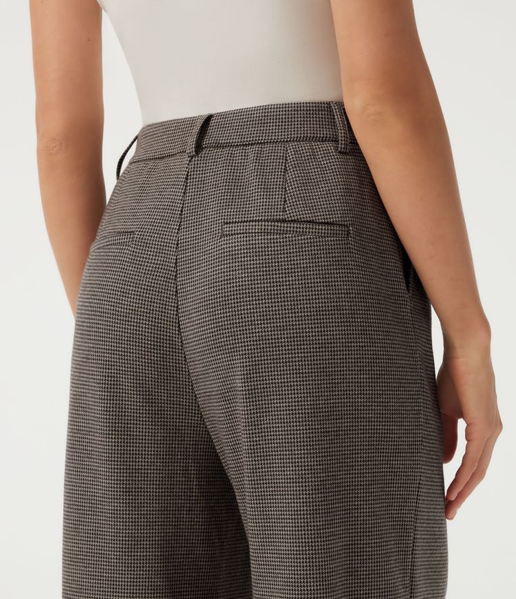 Halara Flex™ High Waisted Wide Leg Houndstooth Work Pants with Pockets