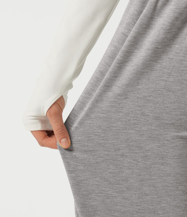 Mid Rise Drawstring Barrel Leg Casual Pants with Pockets Mid Rise Drawstring Barrel Leg Casual Pants with Pockets