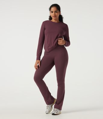 Round Neck Long Sleeve Contrast Mesh Quick Dry Workout Sweatshirt Round Neck Long Sleeve Contrast Mesh Quick Dry Workout Sweatshirt