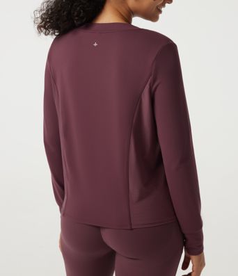 Round Neck Long Sleeve Contrast Mesh Quick Dry Workout Sweatshirt Round Neck Long Sleeve Contrast Mesh Quick Dry Workout Sweatshirt