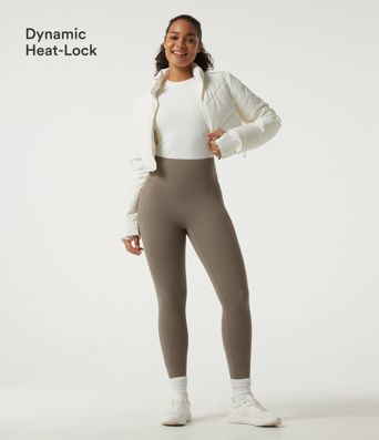 Halara UltraSculpt™ High Waisted Tummy Control Fleece Yoga Leggings with Pockets Halara UltraSculpt™ High Waisted Tummy Control Fleece Yoga Leggings with Pockets