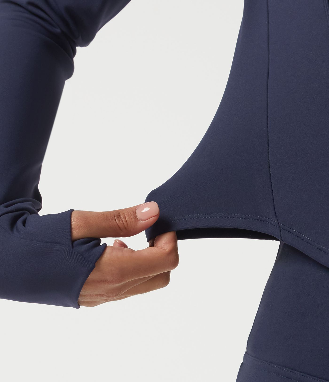 SoftlyZero™ Plush Thermal High Neck Yoga Jacket with Thumbholes SoftlyZero™ Plush Thermal High Neck Yoga Jacket with Thumbholes